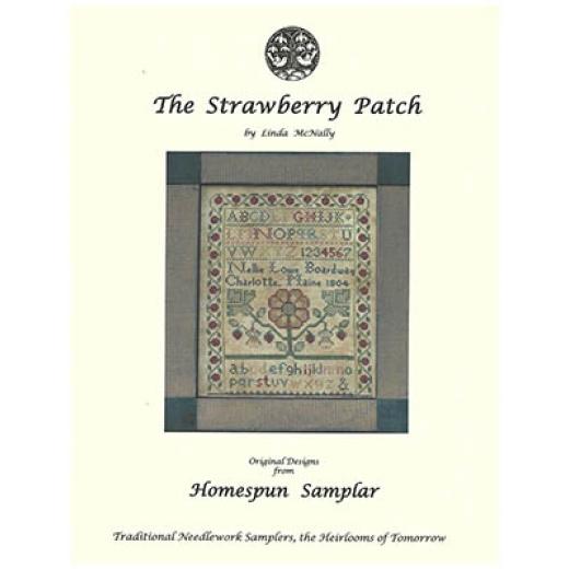 Stickvorlage Homespun Samplar - Strawberry Patch