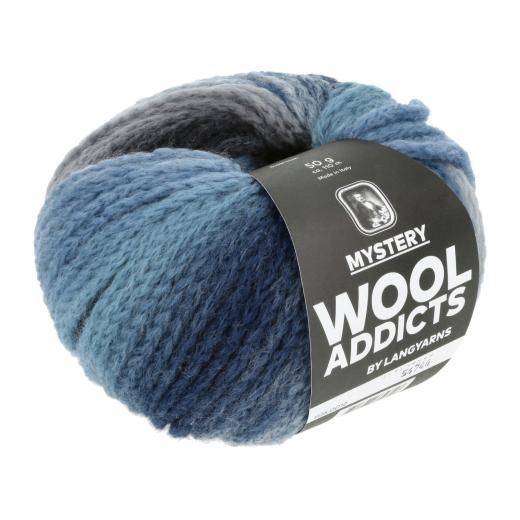 Wooladdicts Mystery Lang Yarns - blue-grey-offwhite