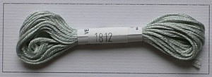 Soie dAlger Seidenstickgarn - Farbe 1812 kühles grün