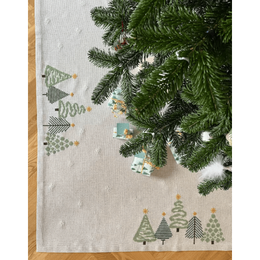 Pomp Stitch Stickpackung - Weihnachtsbaumdecke