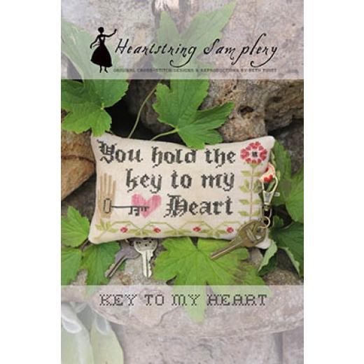 Stickvorlage Heartstring Samplery - Key To My Heart
