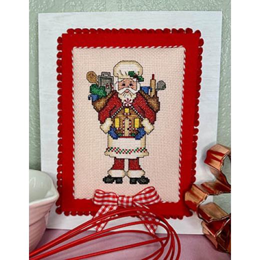 Stickvorlage Frony Ritter Designs - Baking Lovers Santa (Bright)