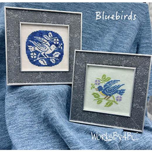 Stickvorlage Works by ABC - Bluebirds