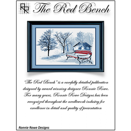 Stickvorlage Ronnie Rowe Designs - Red Bench