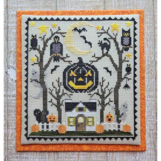 Stickvorlage Waxing Moon Designs - Little House In The Haunted Woods