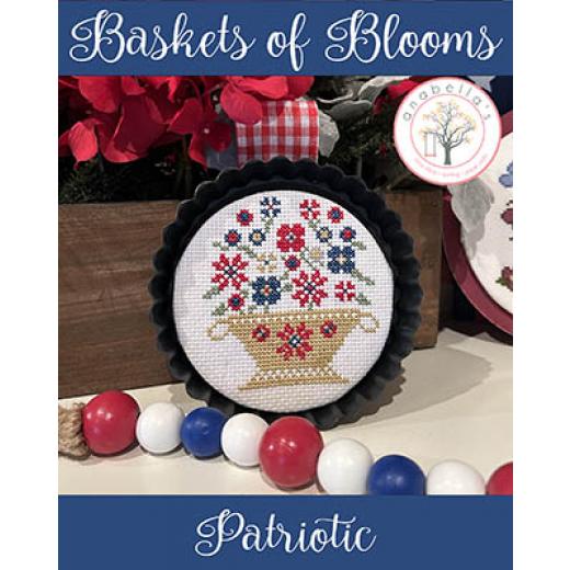 Stickvorlage Anabellas - Baskets Of Blooms Patriotic