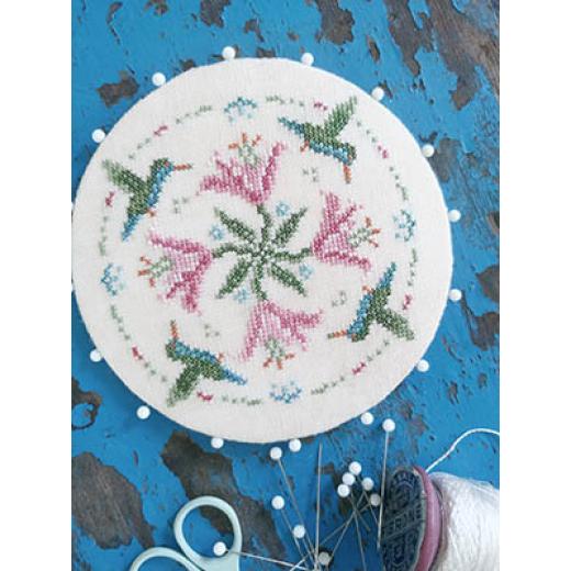 Stickvorlage Mojo Stitches - Charm Of Hummingbirds - Georgian Pinwheel