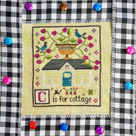 Stickvorlage Yasmins Made With Love - C Is For Cottage