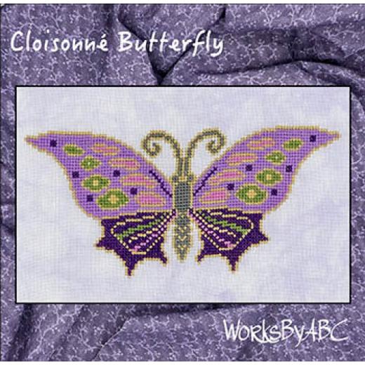 Stickvorlage Works by ABC - Cloisonne Butterfly