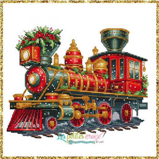 Stickvorlage Les Petites Croix De Lucie - Christmas Train 1