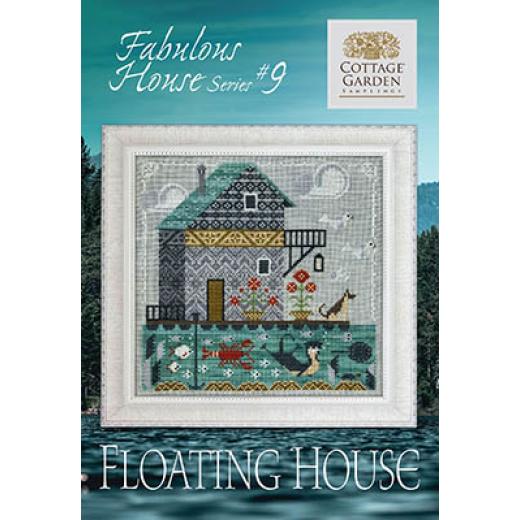 Stickvorlage Cottage Garden Samplings - Fabulous House Series 9 - Floating House