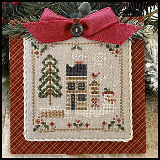 Stickvorlage Little House Needleworks - Log Cabin Christmas - Mrs. Snow