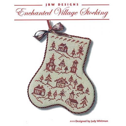 Stickvorlage JBW Designs - Enchanted Village Stocking