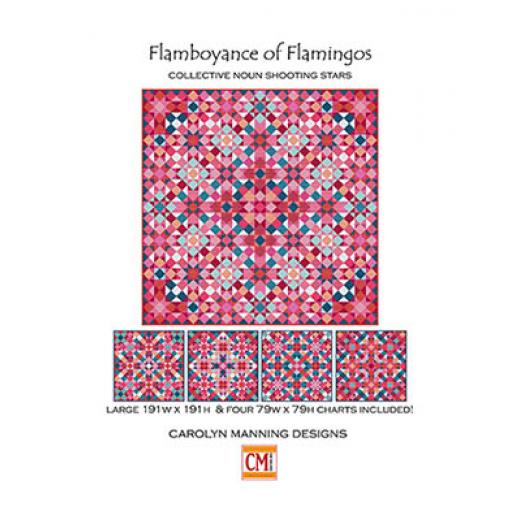 Stickvorlage CM Designs - Flamboyance Of Flamingos