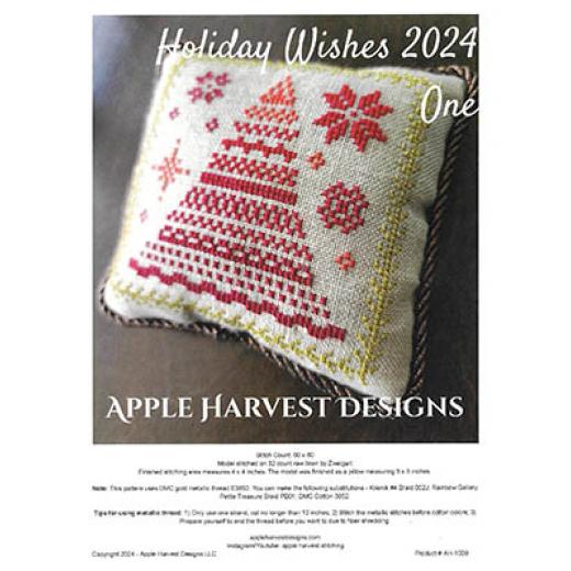 Stickvorlage Apple Harvest Designs - Holiday Wishes 2024 One