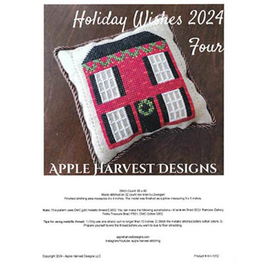 Stickvorlage Apple Harvest Designs - Holiday Wishes 2024 Four