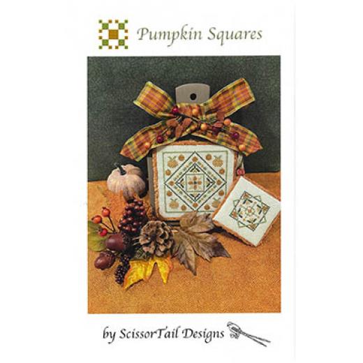 Stickvorlage Scissor Tail Designs - Pumpkin Squares