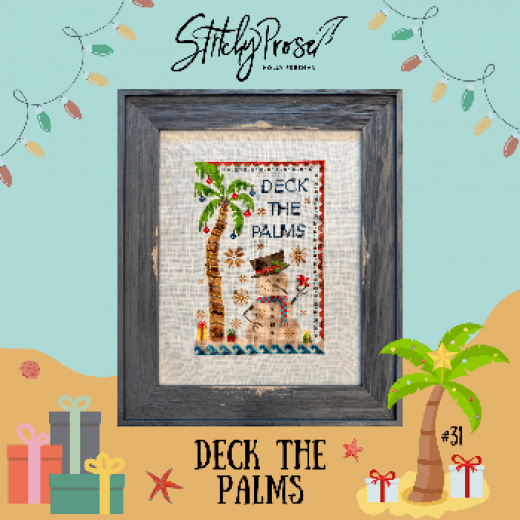 Stickvorlage Stitchy Prose - Deck The Palms