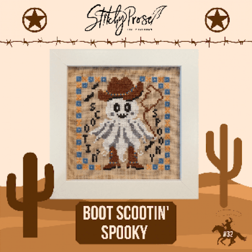 Kopie von Stickvorlage Stitchy Prose - Boot Scootin Spooky