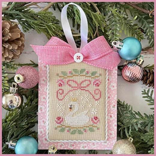 Stickvorlage Country Cottage Needleworks - Pastel Collection 10 - Christmas Swan