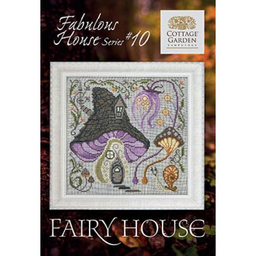 Stickvorlage Cottage Garden Samplings - Fabulous House Series 10 - Fairy House