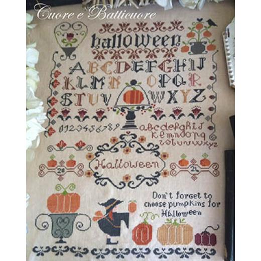 Stickvorlage Cuore E Batticuore - Halloween Sampler