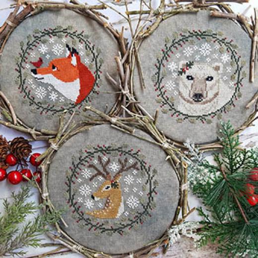 Stickvorlage Puntini Puntini - Winter Animals Trio 2024