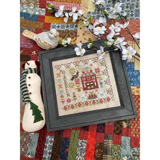 Stickvorlage Pansy Patch Quilts & Stitchery - Winter Garden at Cranberry Manor