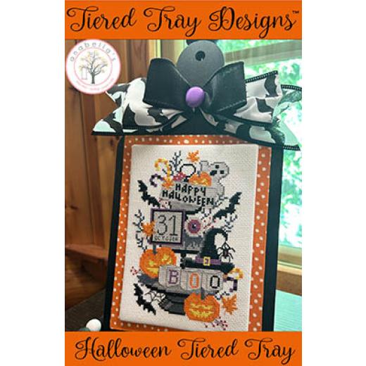 Stickvorlage Anabellas - Tiered Tray Displays Halloween