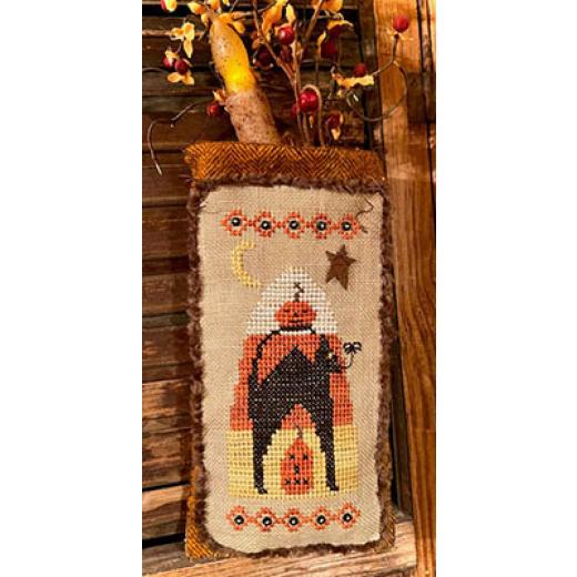 Stickvorlage Homespun Elegance Ltd - Candy Corn & Friends Hanging Pouch