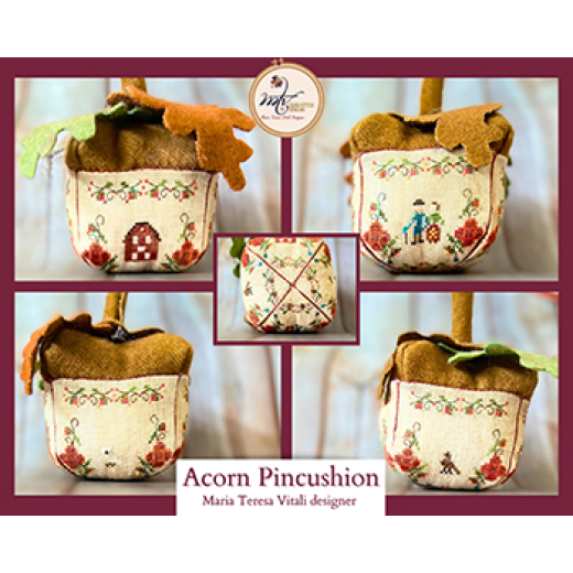 Stickvorlage MTV Designs - Acorn Pincushion