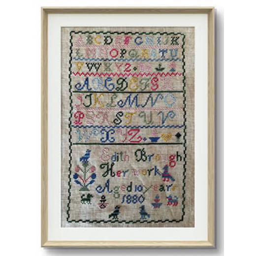 Stickvorlage Romys Creations - Edith Brough 1880 Sampler