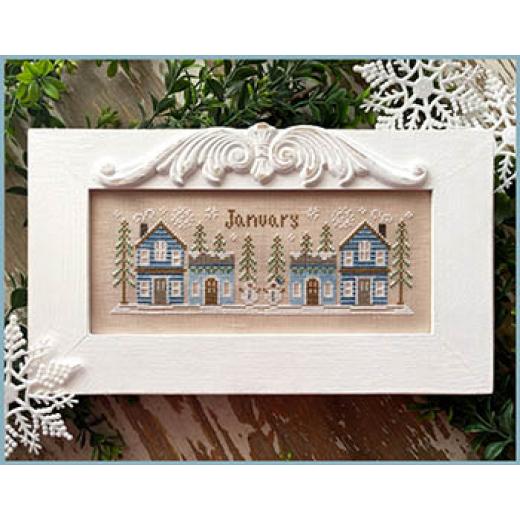 Stickvorlage Country Cottage Needleworks - January Mini Village