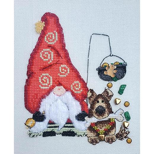 Stickvorlage MarNic Designs - Christmas - A Time Of Giving Gnome