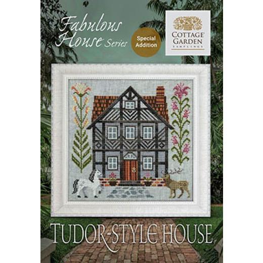 Stickvorlage Cottage Garden Samplings - Fabulous House Series 13 - Tudor-Style House