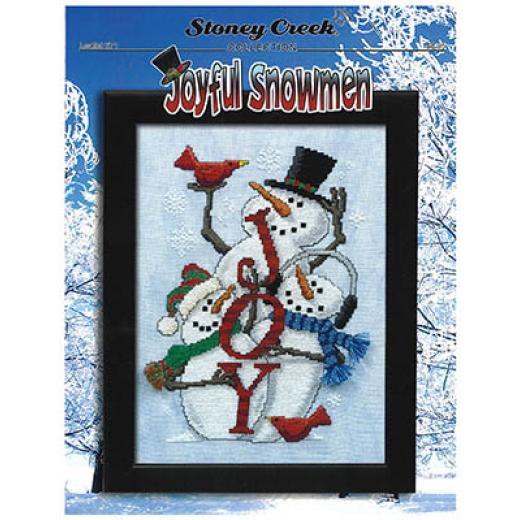 Stickvorlage Stoney Creek Collection - Joyful Snowmen