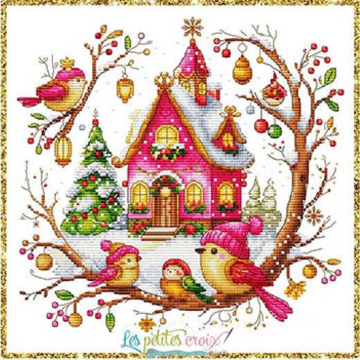 Stickvorlage Les Petites Croix De Lucie - Christmas Birds Song