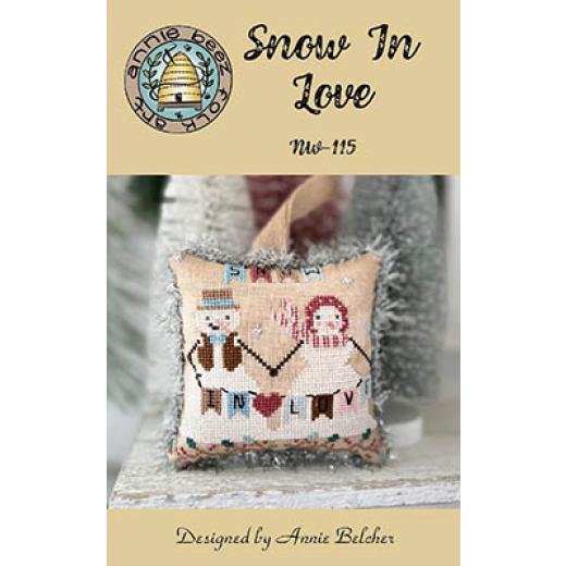 Annie Beez Folk Art - Snow In Love