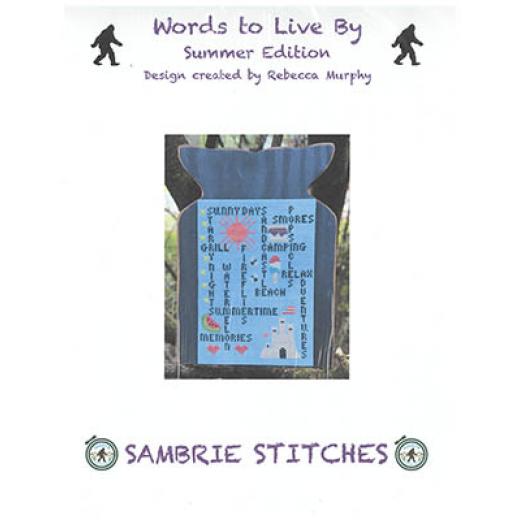 SamBrie Stitches Designs - Words To Live By - Summer Edition