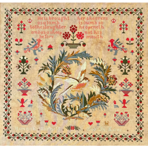 Queenstown Sampler Designs - Hannah Barnett c.1850