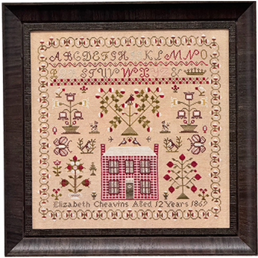 Fox and Rabbit Designs - Elizabeth Cheavins 1869 Sampler & Pinwheel