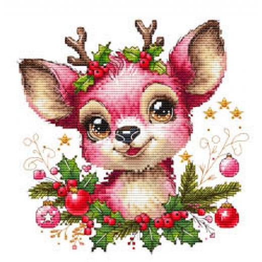 Needle Minder - Christmas Pink Reindeer