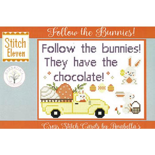 Anabellas - Follow The Bunnies - Cross Stitch Cards 11