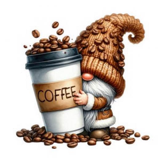 Needle Minder - Coffee Lover Gnome