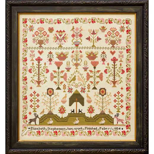 Hands Across The Sea Samplers - Elizabeth Stephenson 1854