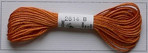 Soie dAlger Au Ver A Soie Seidenstickgarn Farbe 2614 orange