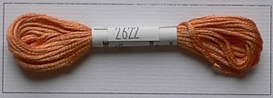 Soie dAlger Seidenstickgarn - Farbe 2622 orange extra