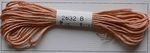 Soie dAlger Seidenstickgarn - Farbe 2632 rot orange