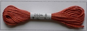 Soie dAlger Seidenstickgarn - Farbe 2634 rot orange