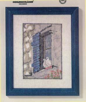 Stickpackung Oehlenschläger - Tauben am Fenster 16x20 cm